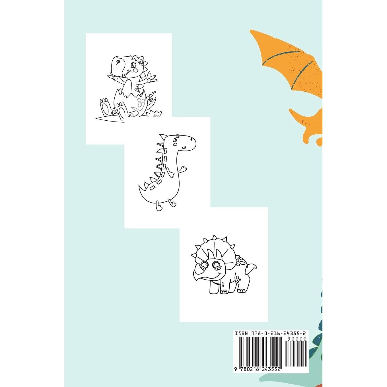 Dinos! Libro para colorear: Gran regalo para niños y niñas Libro de actividades Formato óptimo 6 x 9 (Spanish Edition)