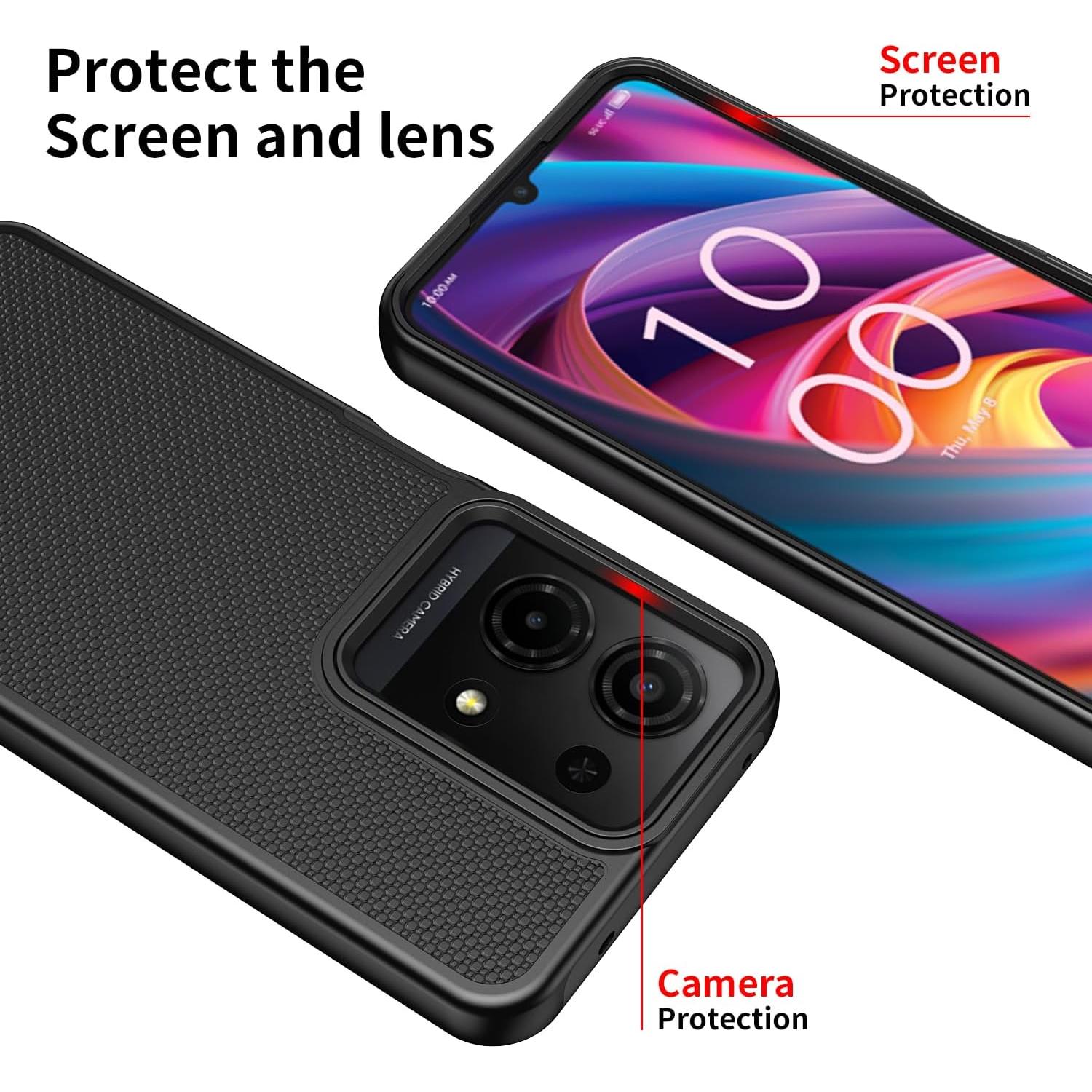 Funda para TCL K32/K33 5G 2025 con protector de pantalla