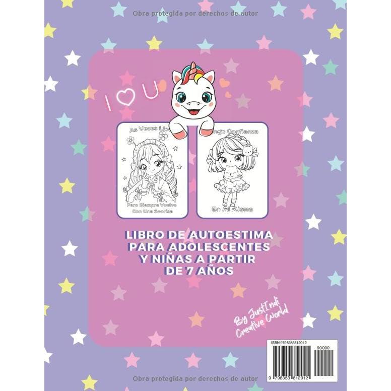 Tengo Confianza En Mi Misma - Libro Para Colorear Motivacional Para Niñas: Libro De Autoestima Para Adolescentes y Niñas a partir de 7 años (Spanish Edition)