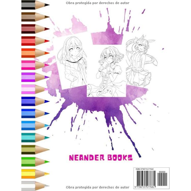 Chicas anime: Libro de colorear para adolescentes y adultos (Spanish Edition)
