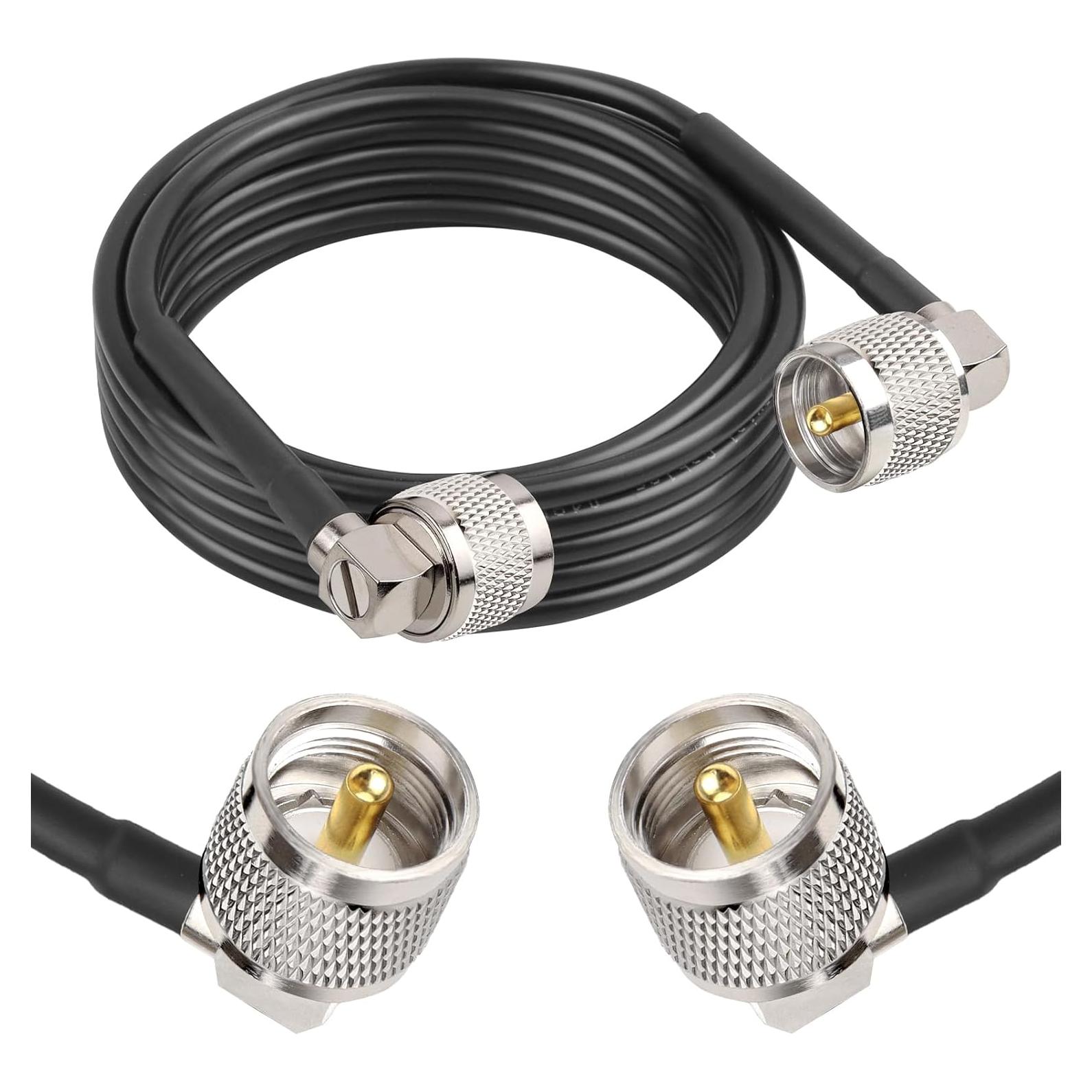 Cable Coaxial RG58 3.05M UHF Macho a Macho MOOKEERF