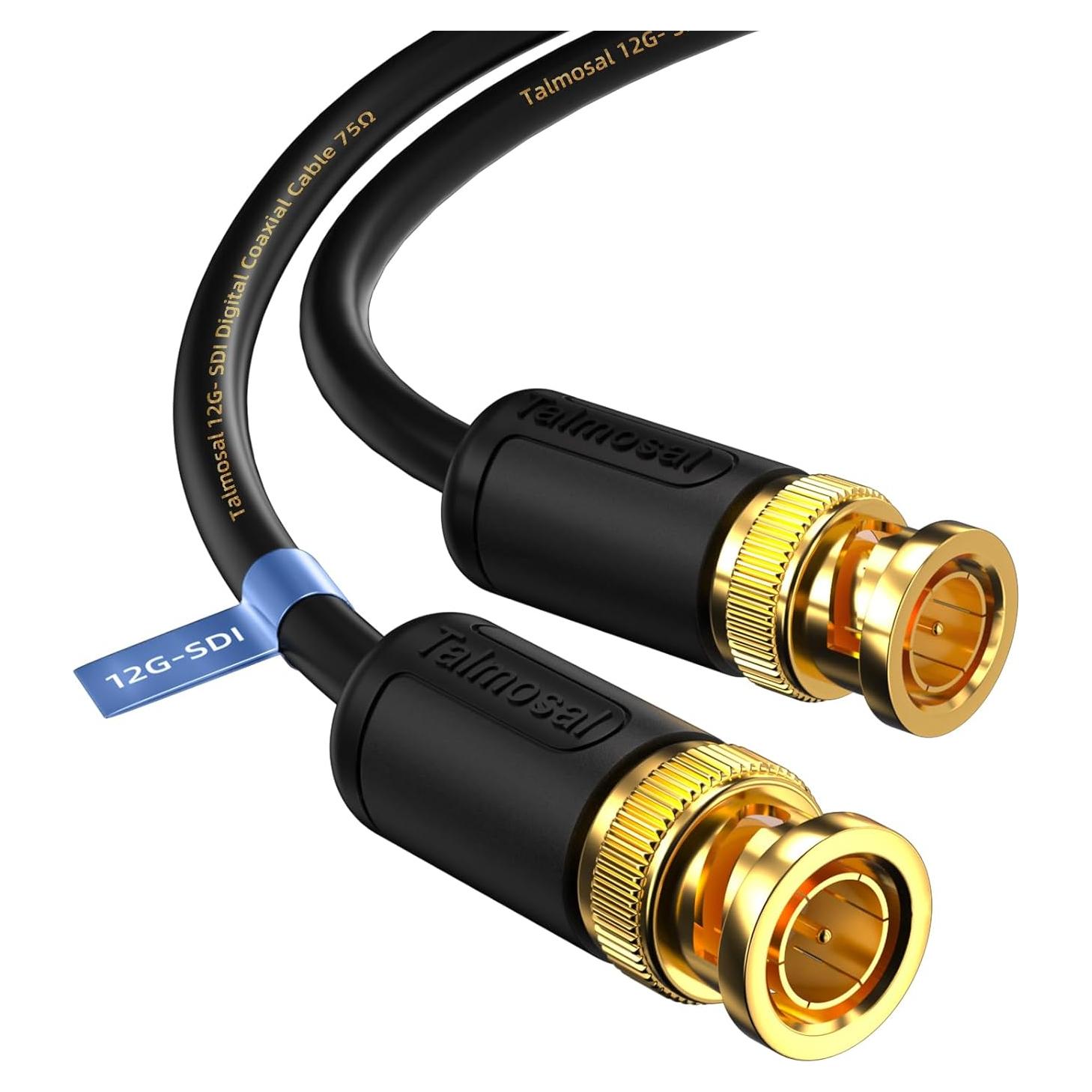 Cable SDI 12G 10 m Talmosal BNC 4K 75 Ohm Coaxial