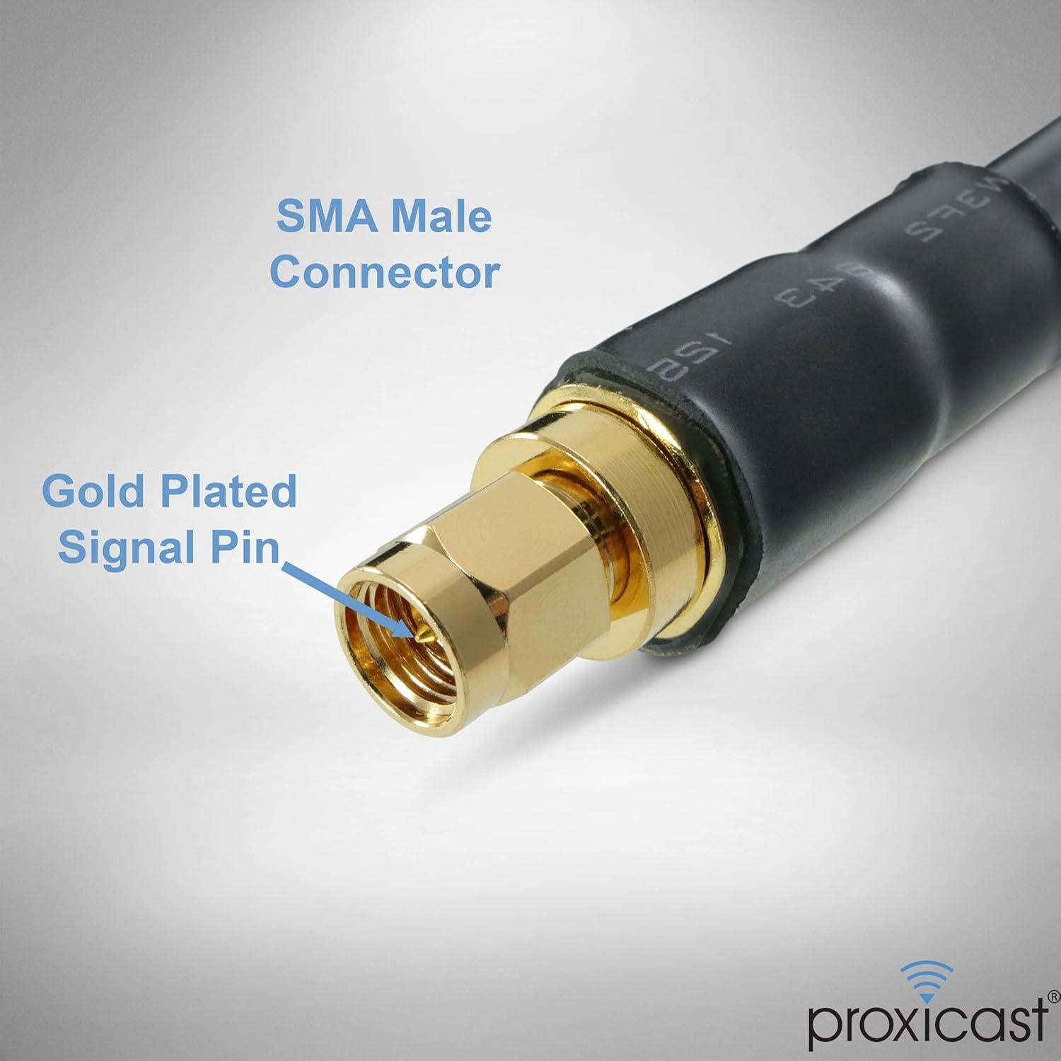 Cable Coaxial Proxicast 15.24 m SMA Macho a N Macho 50 Ohm