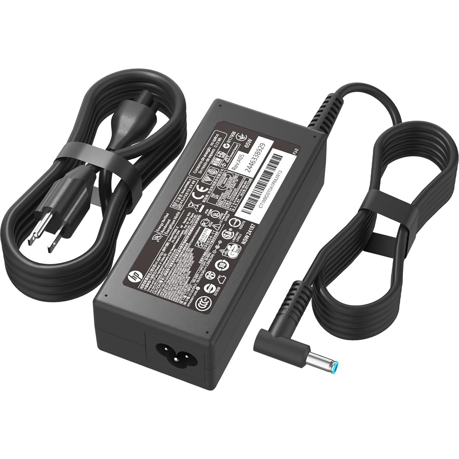 Cargador Laptop 65W HP Adaptador Corriente 4.5x3.0mm