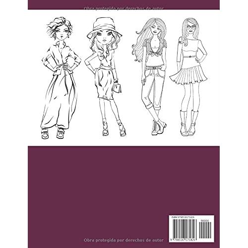 Coloración De Moda Para Niñas De 12 Años: Diseños de Moda - Fashion Libro De Colorear Adolescente | Cuaderno Creativo Para Chicas. (Spanish Edition)