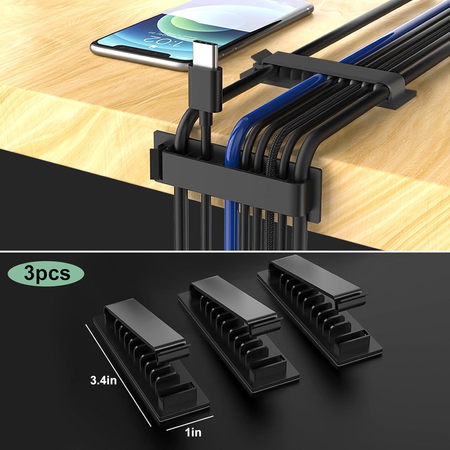 OneLeaf Kit de Gestión de Cables 183 Piezas Organizador