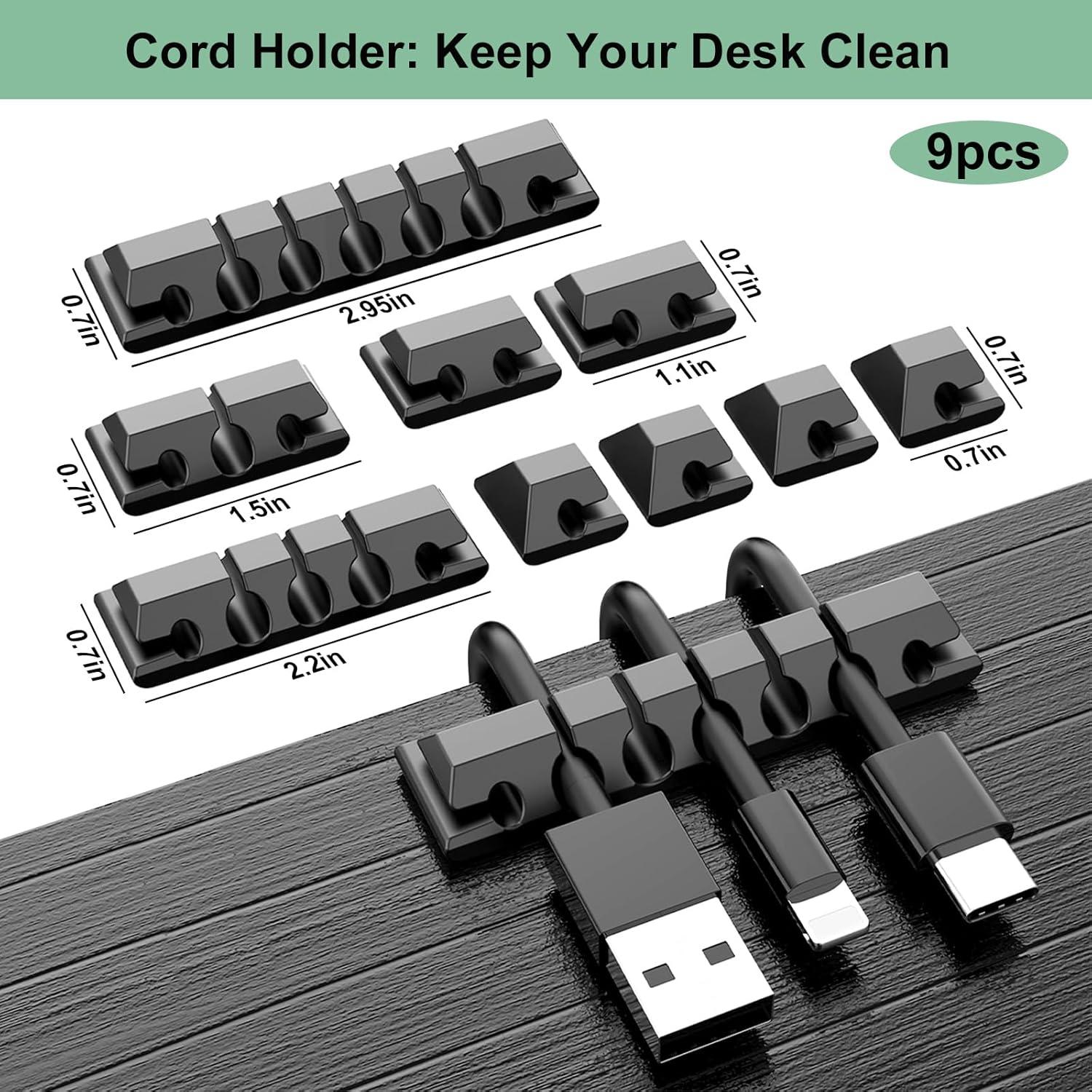 OneLeaf Kit de Gestión de Cables 183 Piezas Organizador