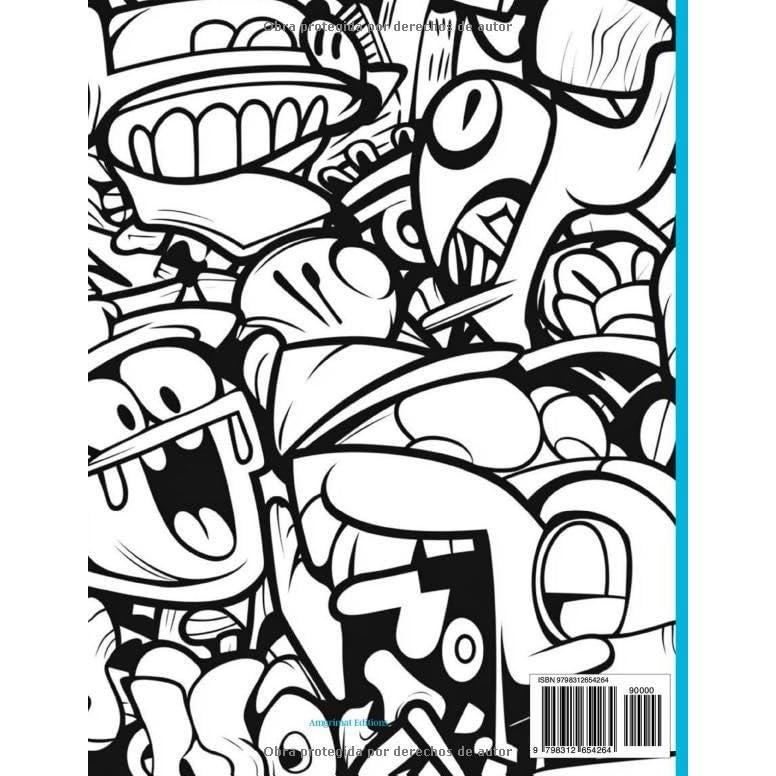Arte Urbano Libro para colorear para adultos y adolescentes: Diseños inspirados en el vibrante mundo del graffiti y el arte callejero para Colorear (Spanish Edition)