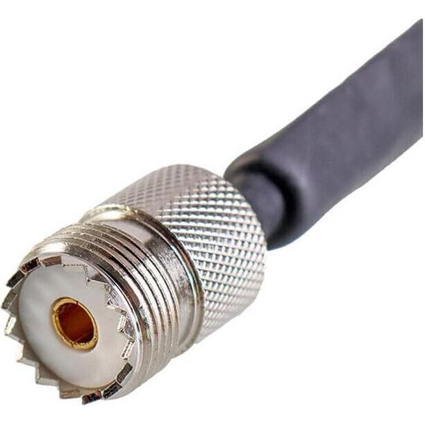 Cable Coaxial RF UHF Femenino SO239 40 cm - 2 Piezas