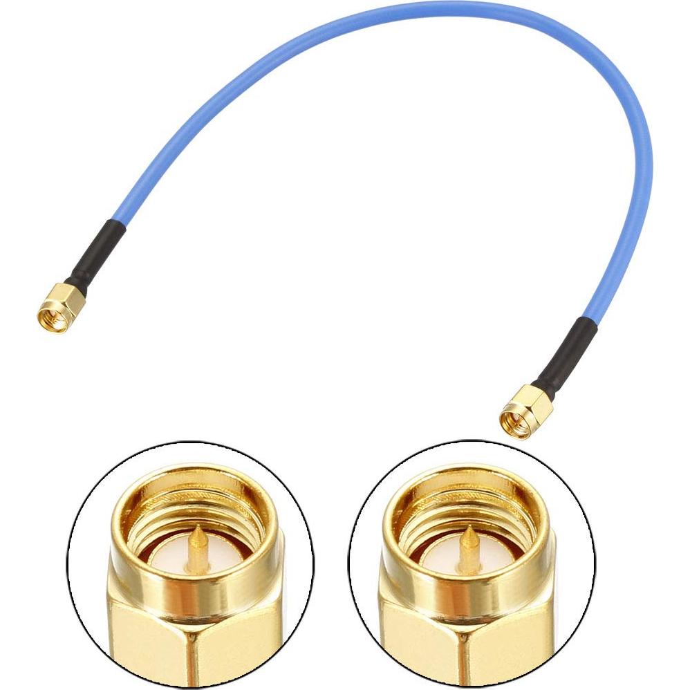 Cable Coaxial SMA Macho a Macho 50 Ohm 0.3M RG402 uxcell