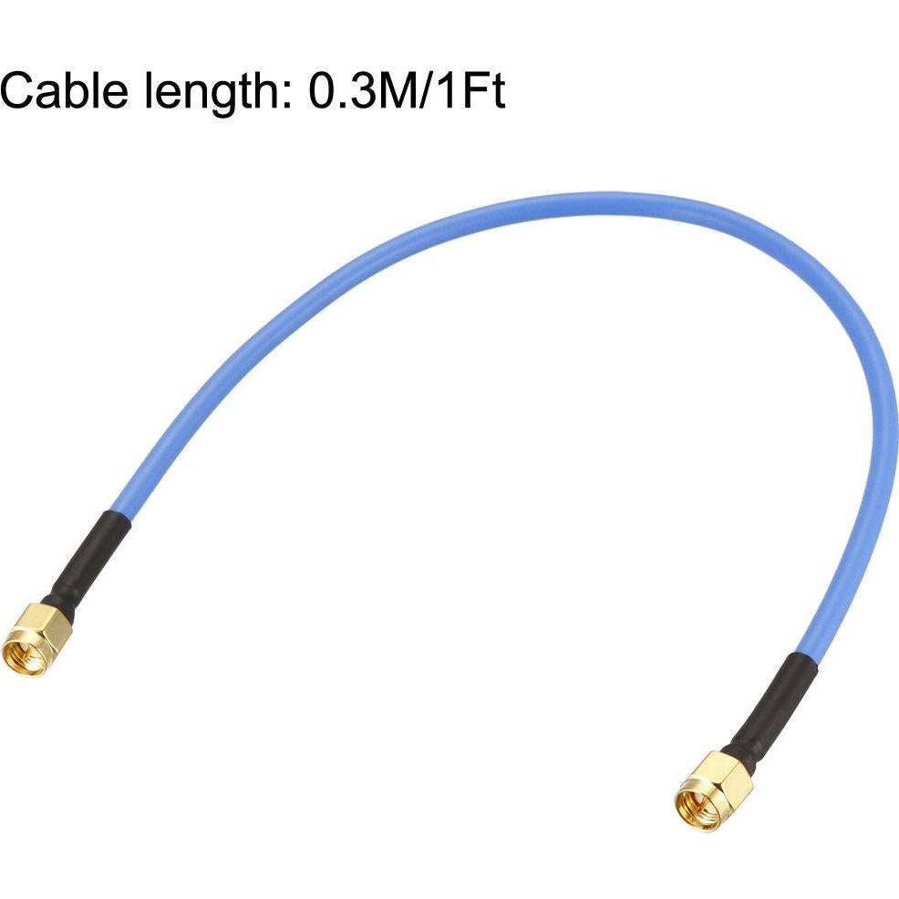Cable Coaxial SMA Macho a Macho 50 Ohm 0.3M RG402 uxcell