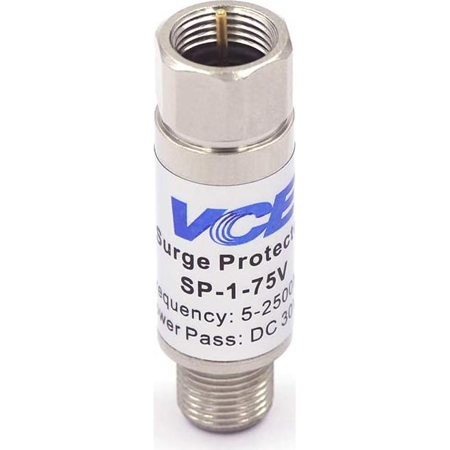 Protector de Sobretensión Coaxial VCE para Antena TV 75 Ohm