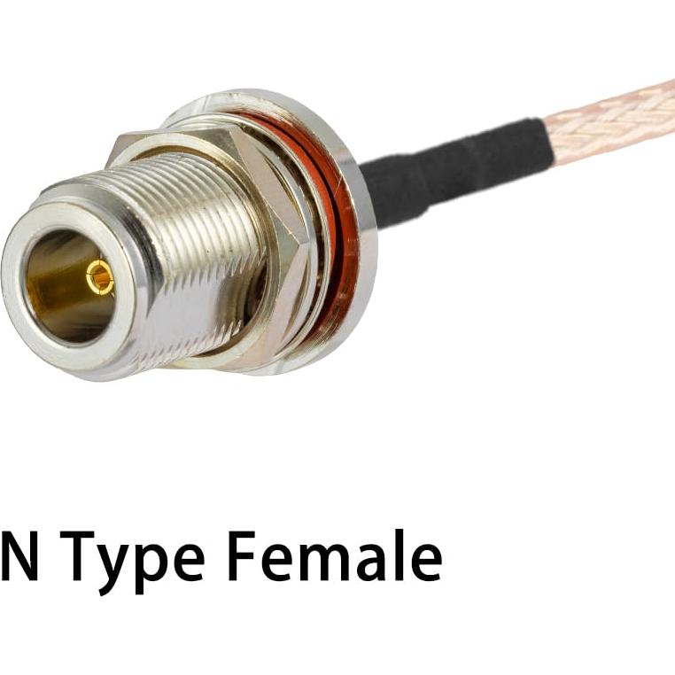 2 Cables Coaxiales U.F.L1 a N Tipo Hembra 10cm RG178