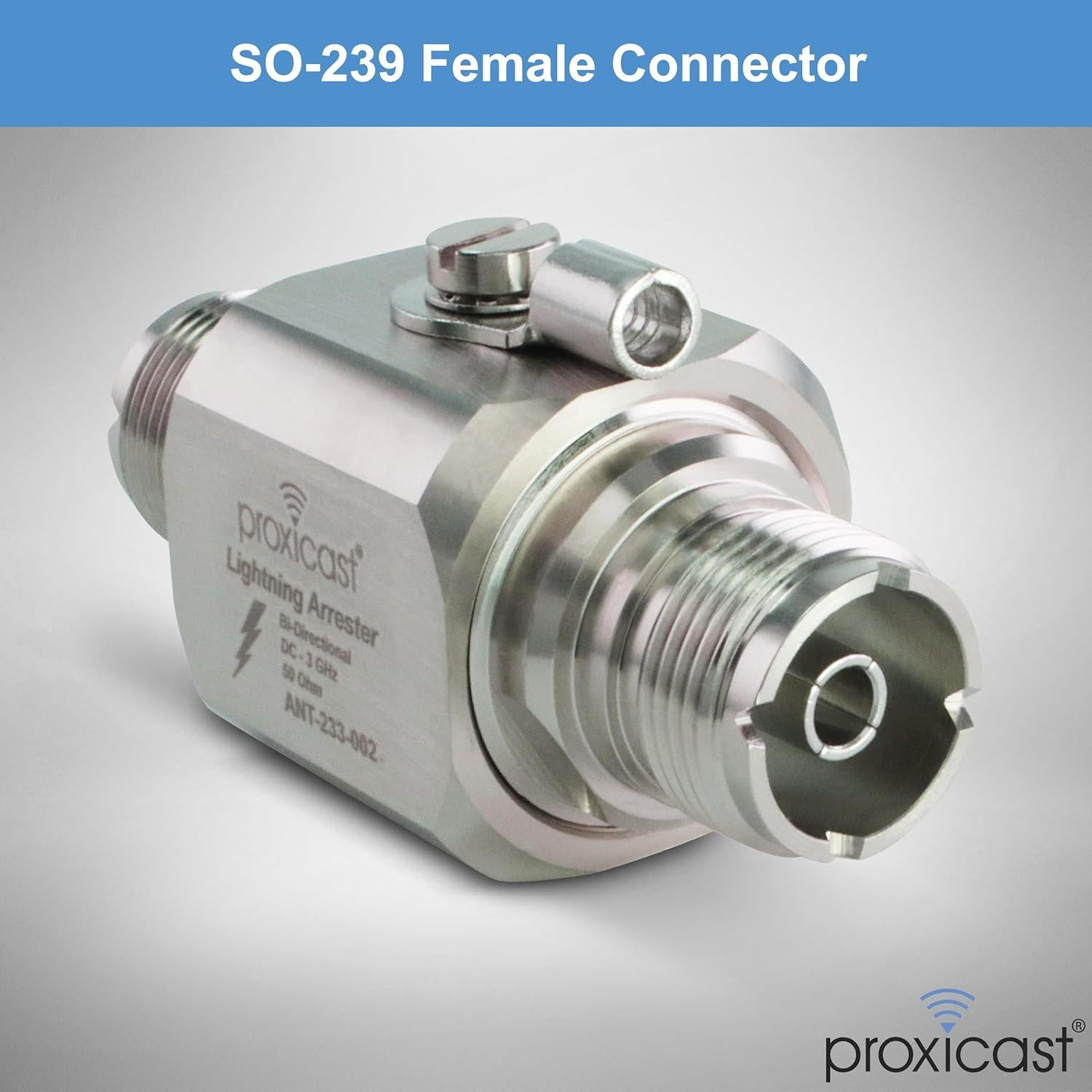 Supresor de Rayos Coaxial Proxicast ANT-233-002 UHF-Hembra