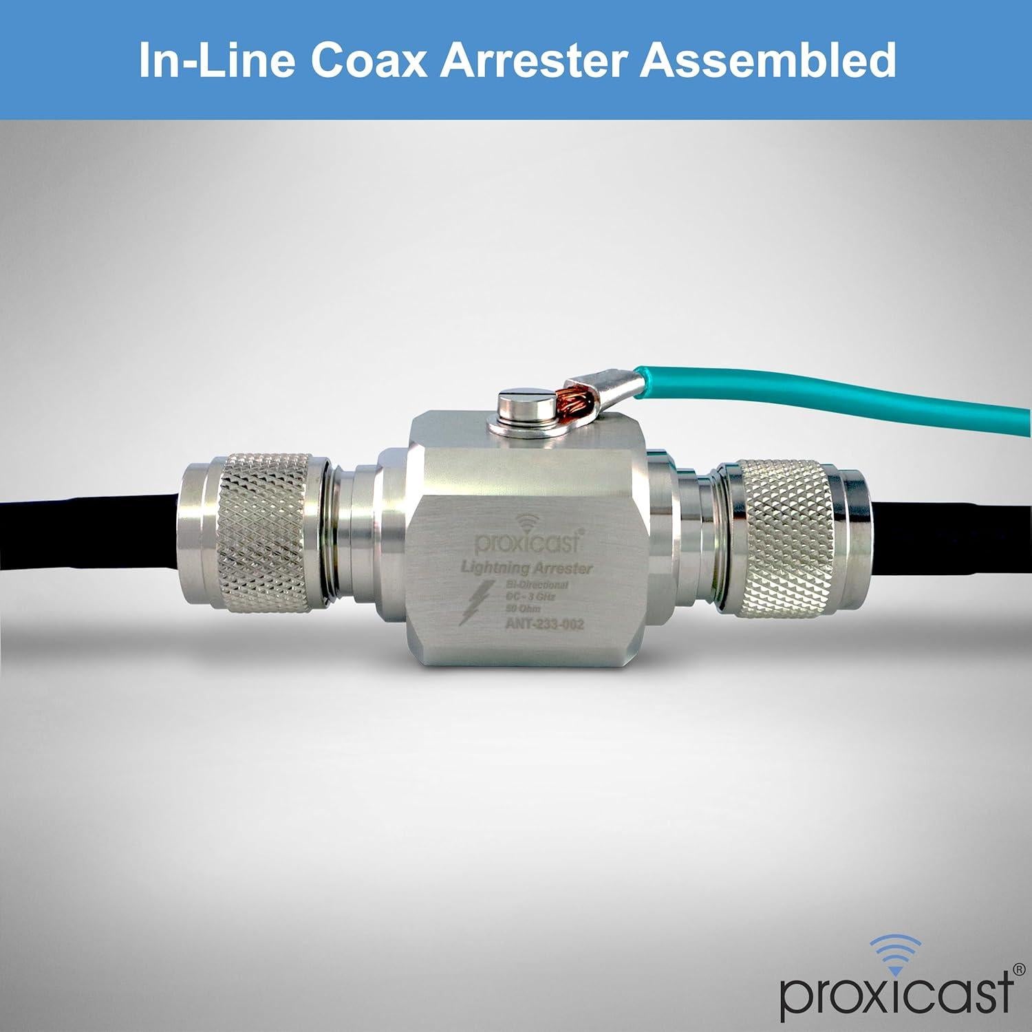 Supresor de Rayos Coaxial Proxicast ANT-233-002 UHF-Hembra