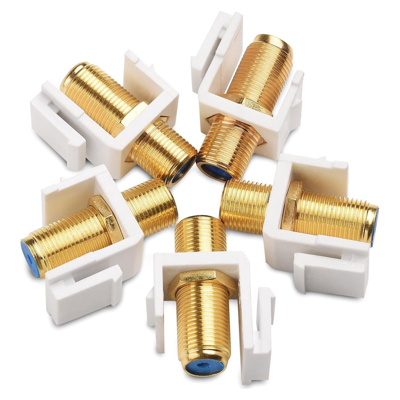 Cable Keystone RG6 Hembra a Hembra - Paquete de 5 Cable Coaxial