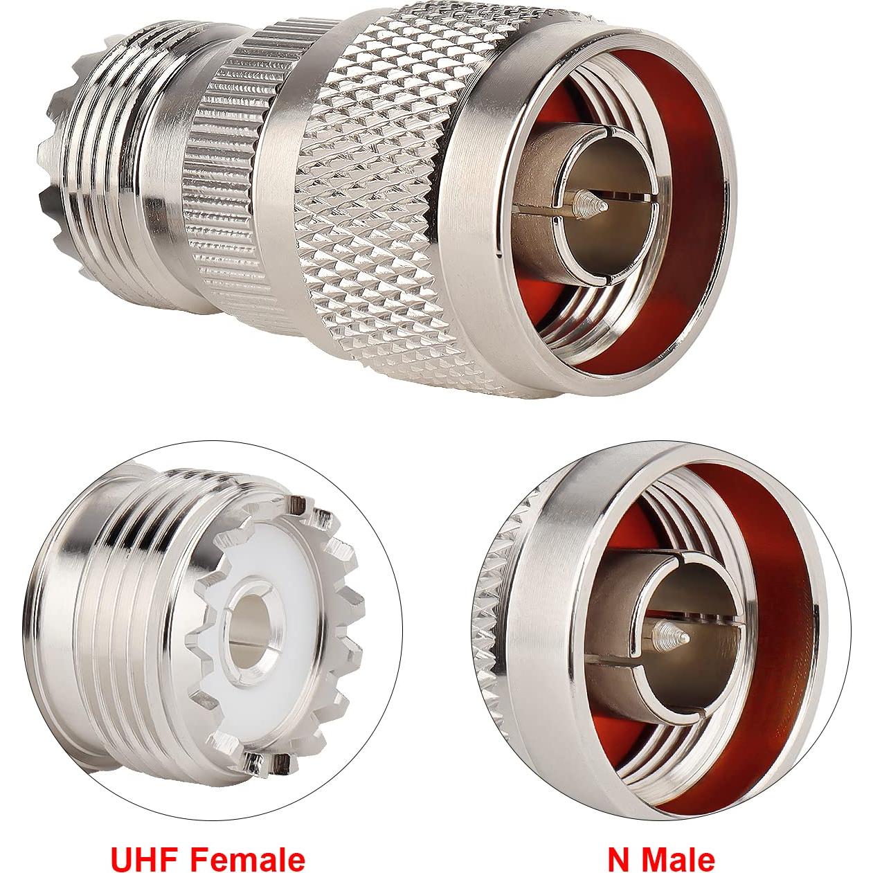 Adaptador N Macho a UHF Hembra XRDS_RF Pack 10 Unidades