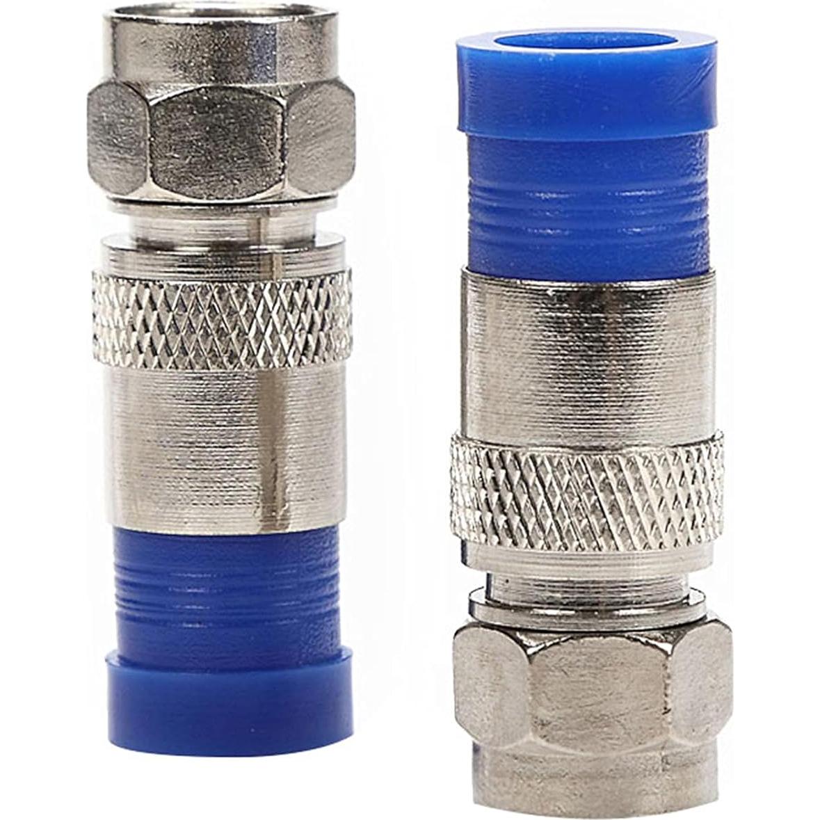 Conector de Antena RG6 Tipo F Recto TLS.eagle - Paquete 20