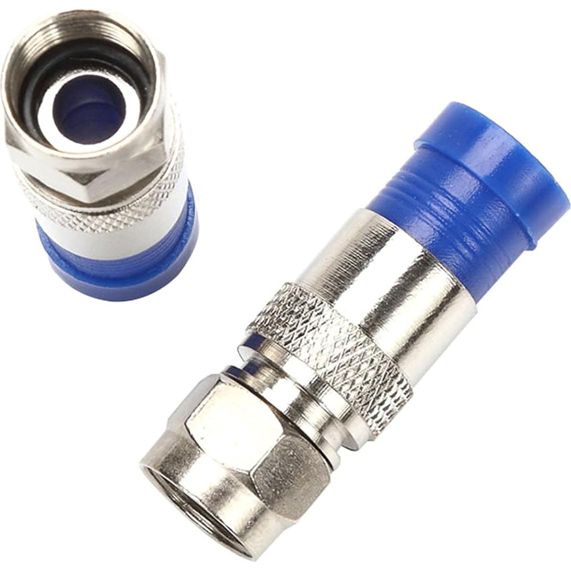 Conector de Antena RG6 Tipo F Recto TLS.eagle - Paquete 20