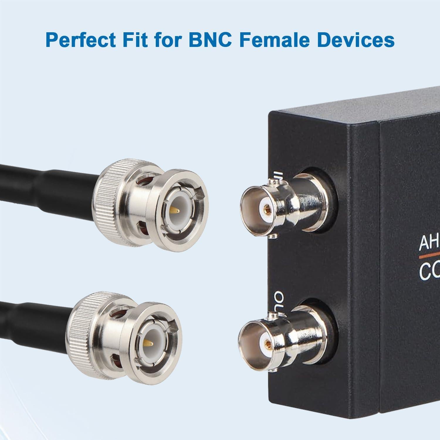 Cable Coaxial BNC RG58 50 Ohm 1.52 m XRDS -RF 2 Piezas