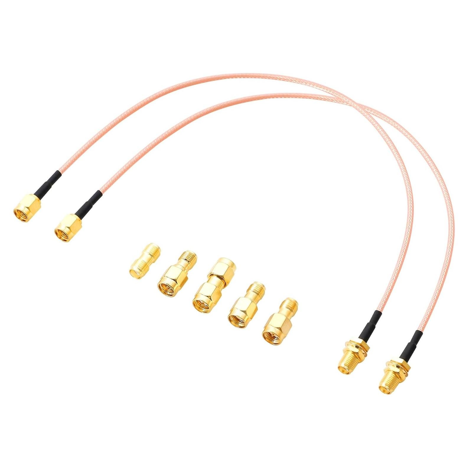 Cable Coaxial RG316 30cm SMA Macho a Hembra Anina + 5 Adaptadores