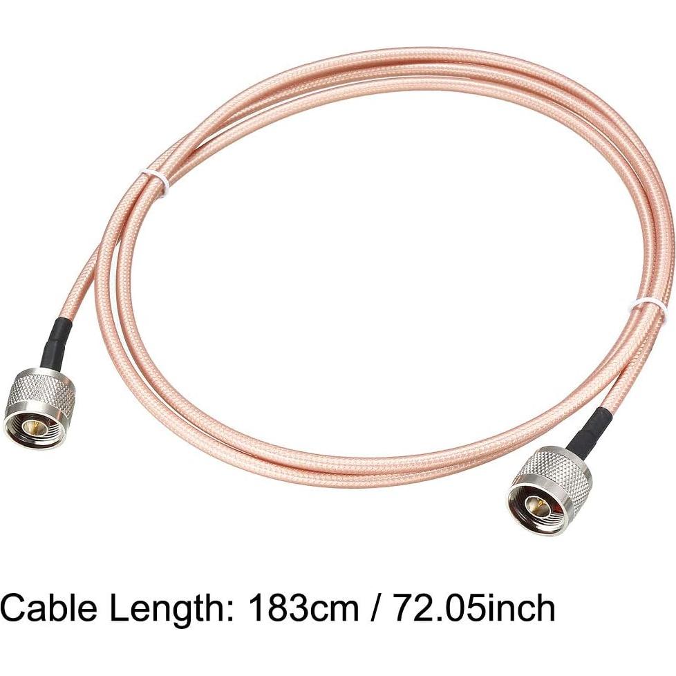 Cable Coaxial RF uxcell RG-142 N Macho a N Macho 183cm