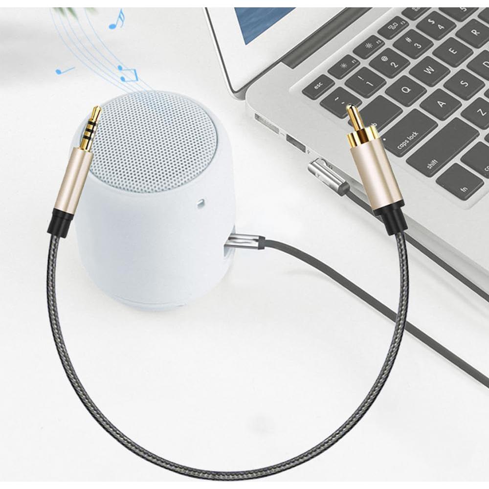 Cable de Audio Coaxial Digital SPDIF RCA a 3.5mm 1.5m Luochahaishi