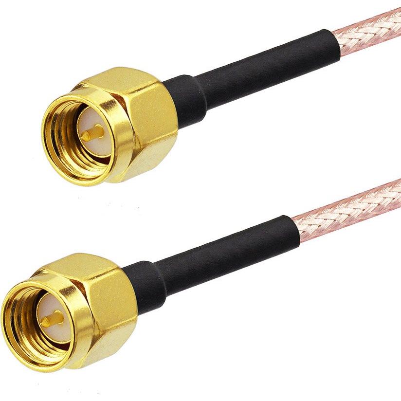 Cable Coaxial SMA Macho a Macho RG316 15.24 cm - 5 Pack