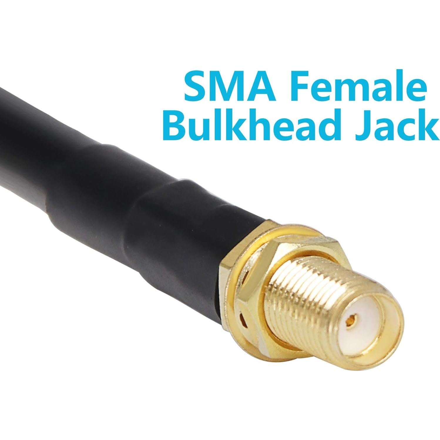 Cable coaxial GEMEK SMA macho a hembra 10 pies (3m) 50 Ohm