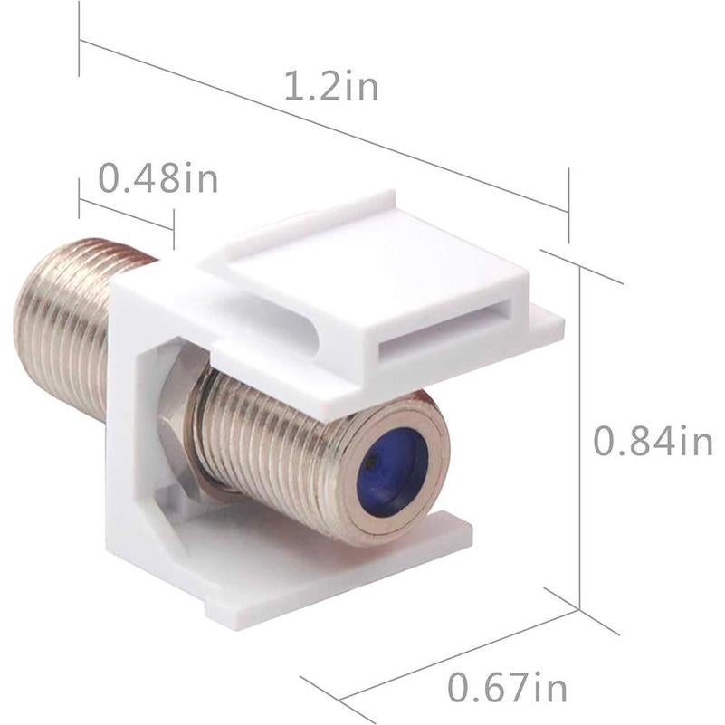 Insertos Keystone Coaxiales VCE RG6 Paquete de 10 - 3GHz