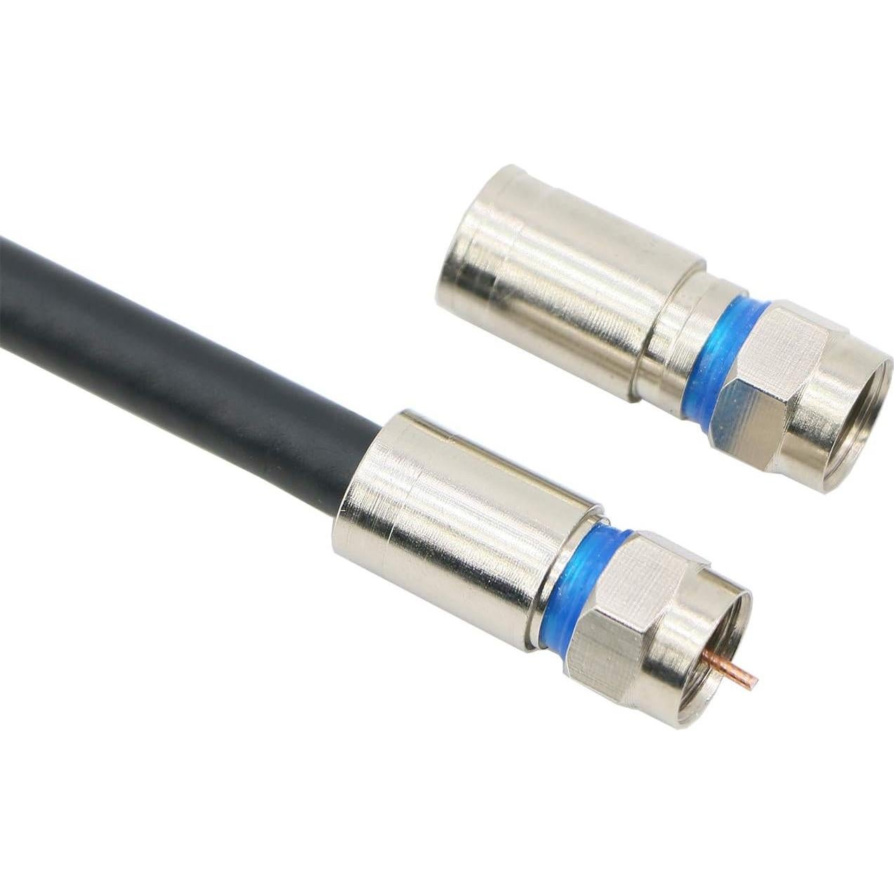 Adaptador Coaxial PASOW RG6 F - 50 Conectores a Prueba de Agua