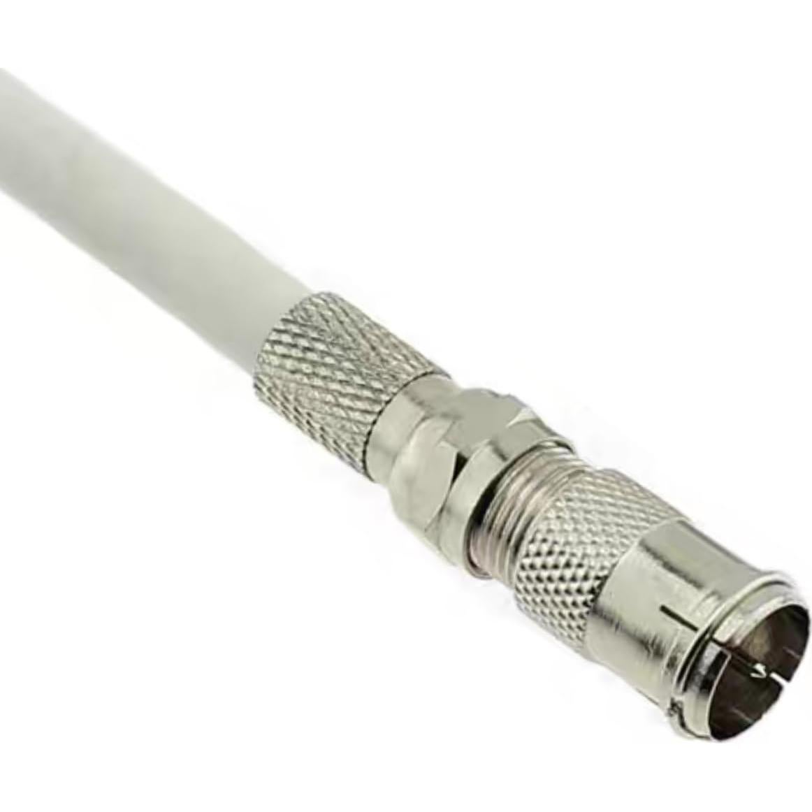 Conector Coaxial F Macho a Hembra ZYU 3 Paquetes RG6 Niquelado