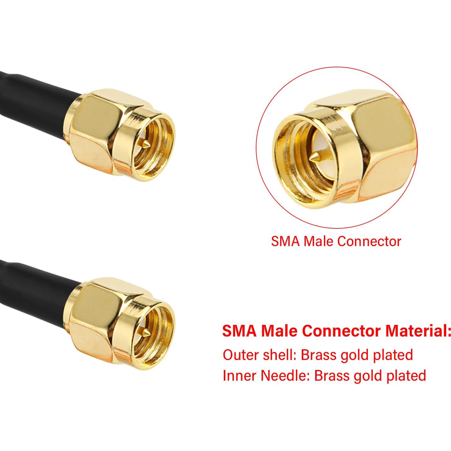 Cable Coaxial SMA Macho a Macho 7.62 m XRDS-RF RG316