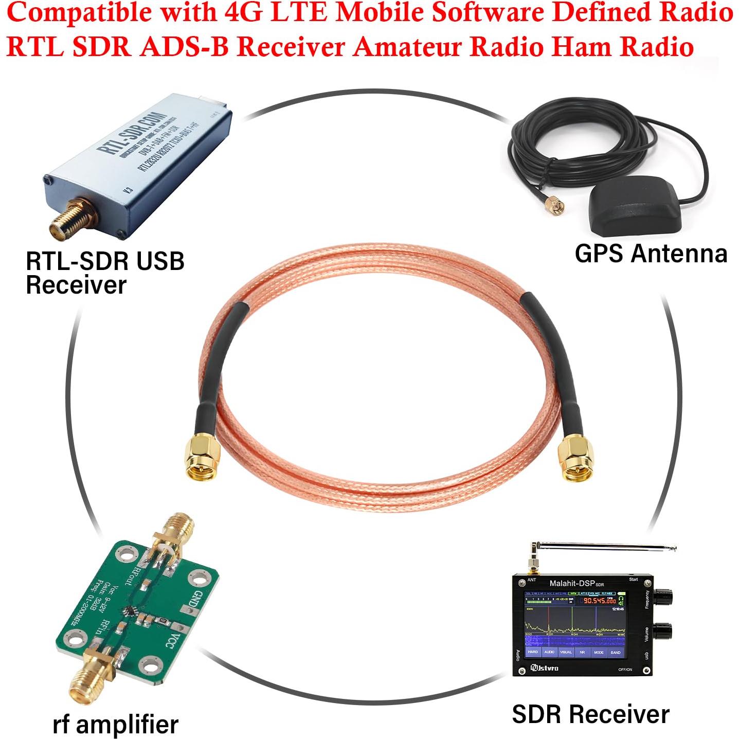 Cable Coaxial SMA Macho a Macho 7.62 m XRDS-RF RG316