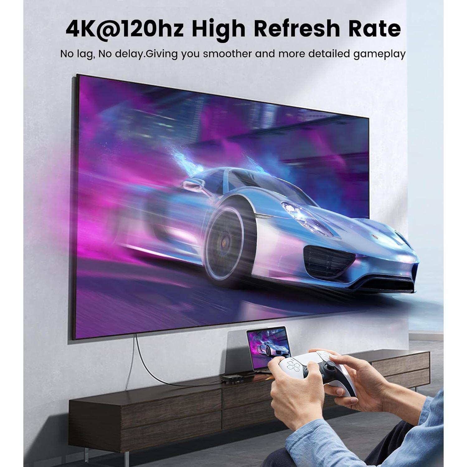 Conmutador HDMI 8K 3 en 1 avedio links con Control Remoto