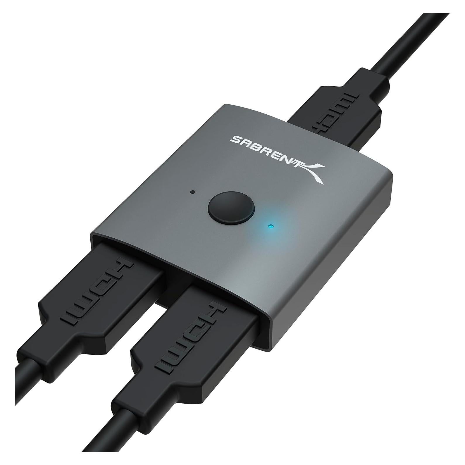Interruptor HDMI Bidireccional 4K 60Hz SABRENT DA-HSW2