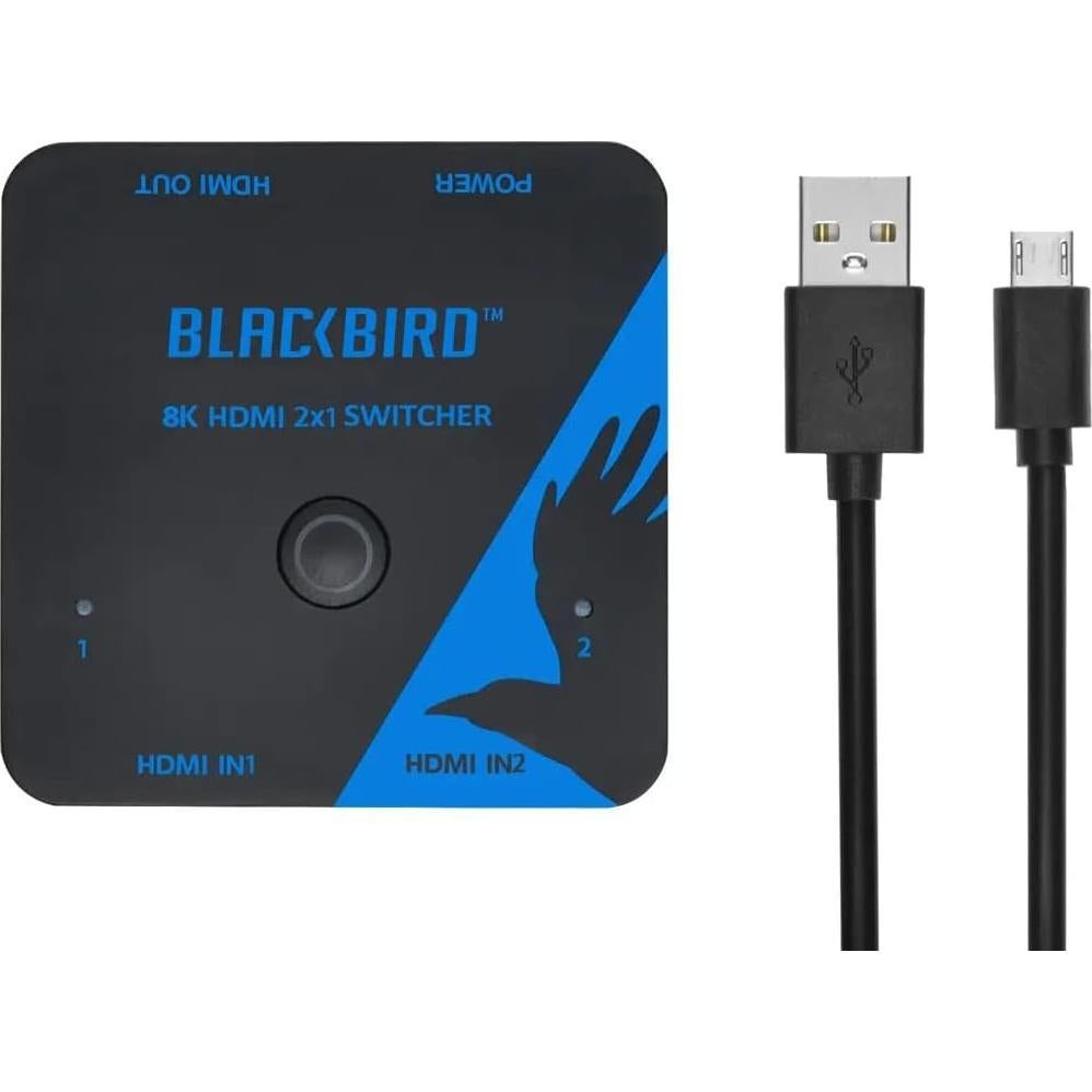 Interruptor HDMI 2x1 Monoprice 8K@60Hz 48Gbps HDCP 2.3