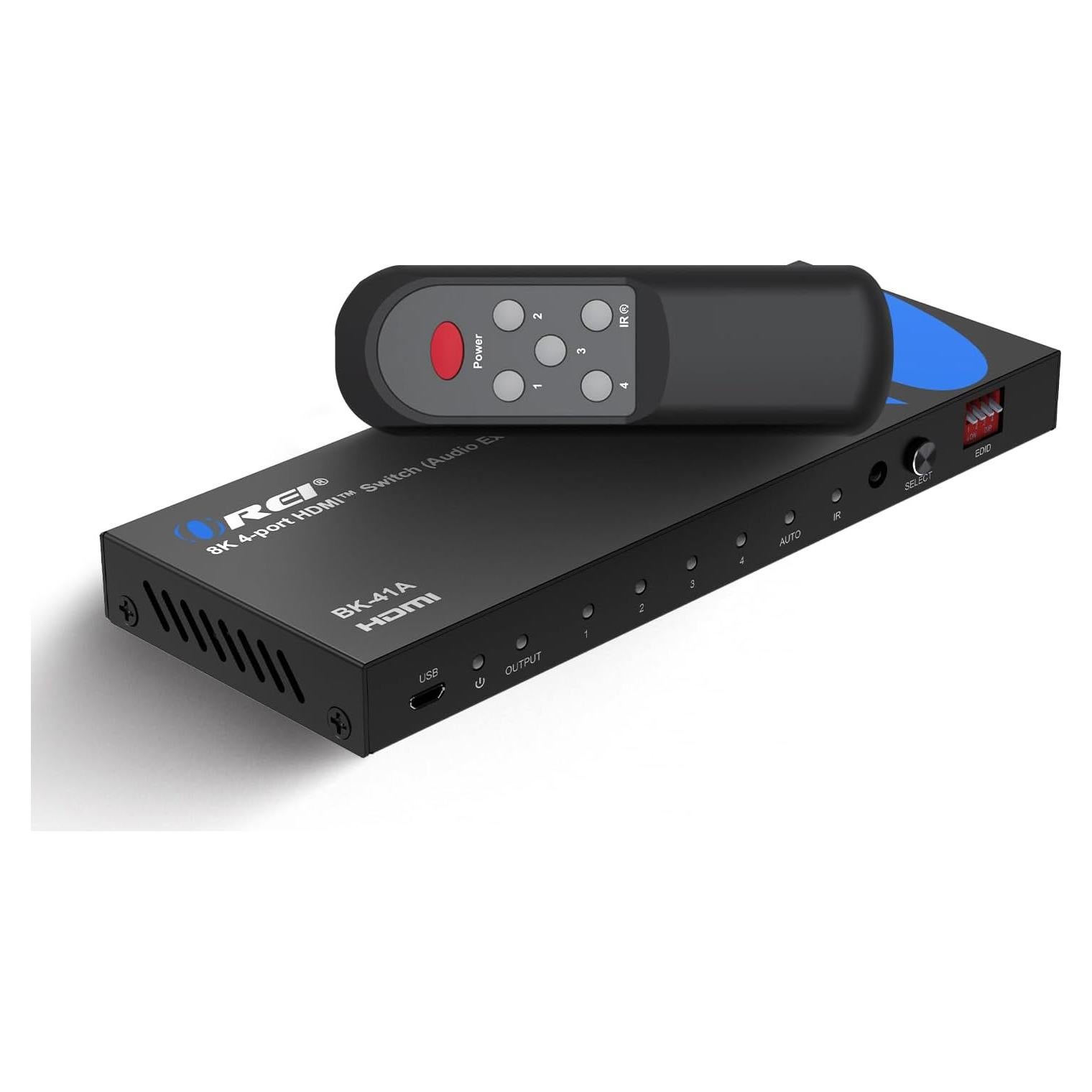 Interruptor HDMI 2.1 OREI BK-41A 4x1 8K 60Hz HDR10+