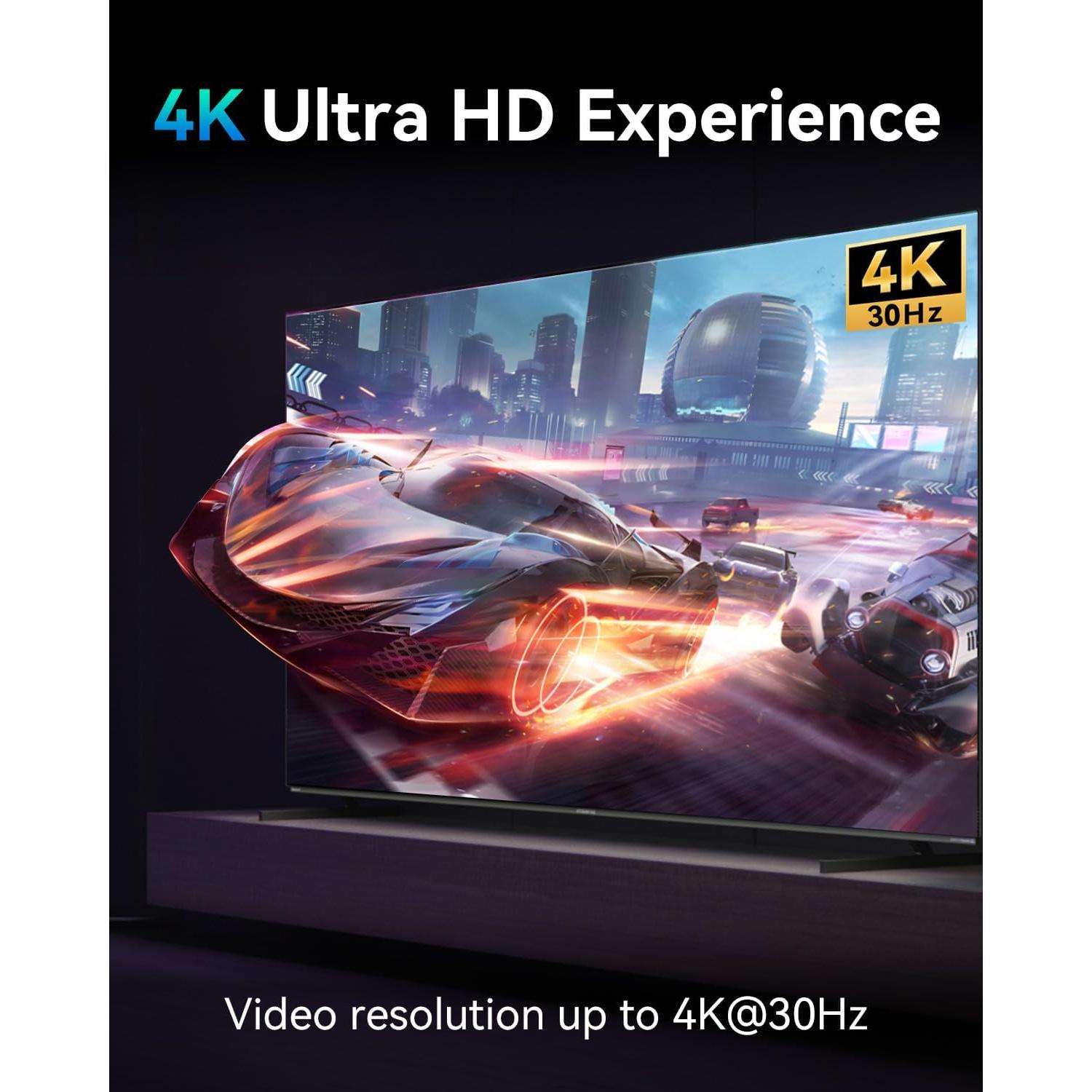 Divisor HDMI 1 en 2 Salidas 4K Ultra HD - Adaptador Doble Pantalla