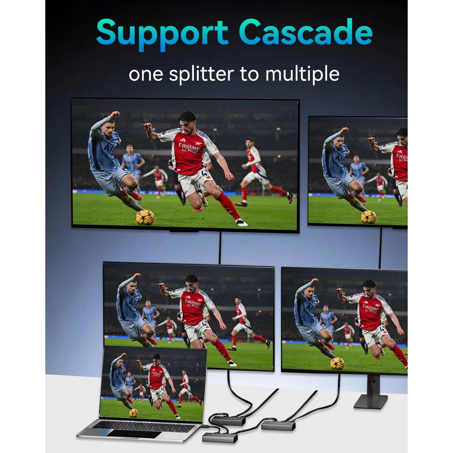 Divisor HDMI 1 en 2 Salidas 4K Ultra HD - Adaptador Doble Pantalla