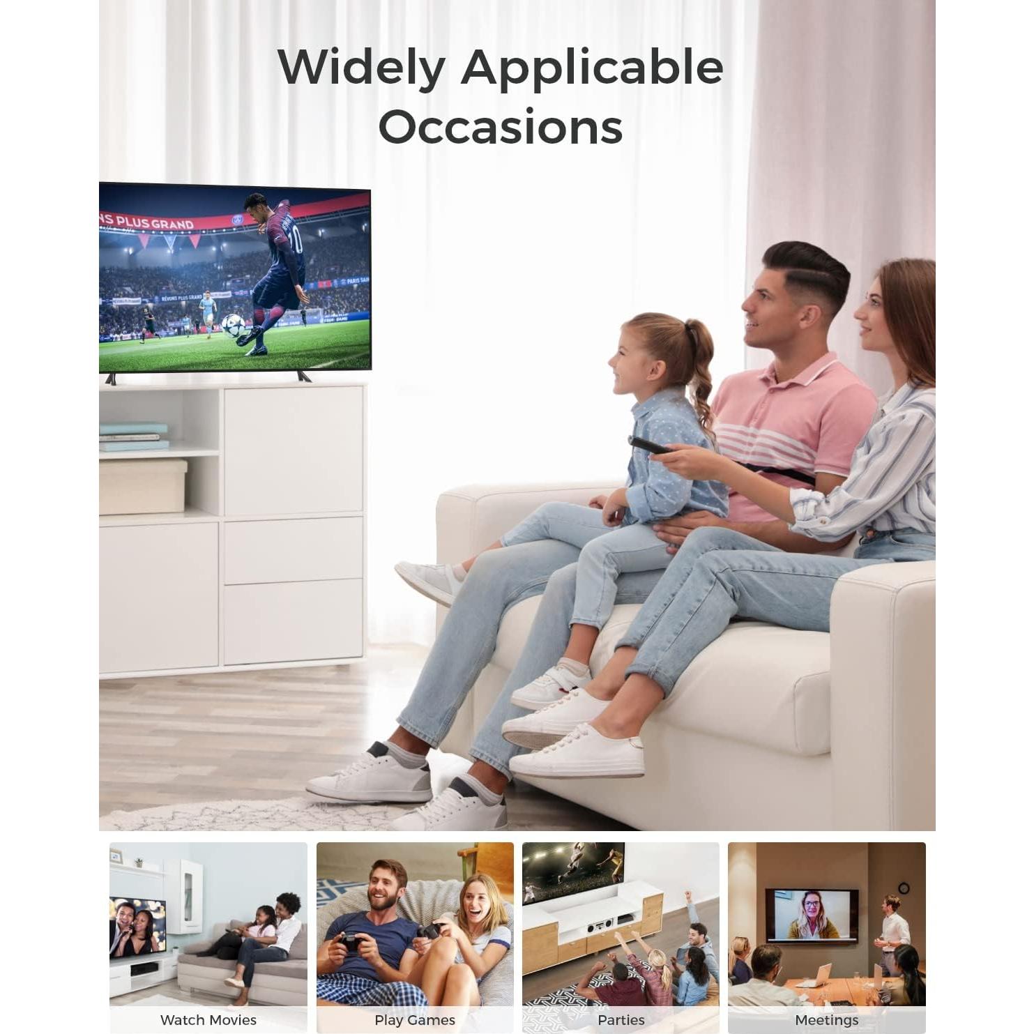 Conmutador HDMI 4K@60Hz Vilcome 3 en 1 para TV y Gaming