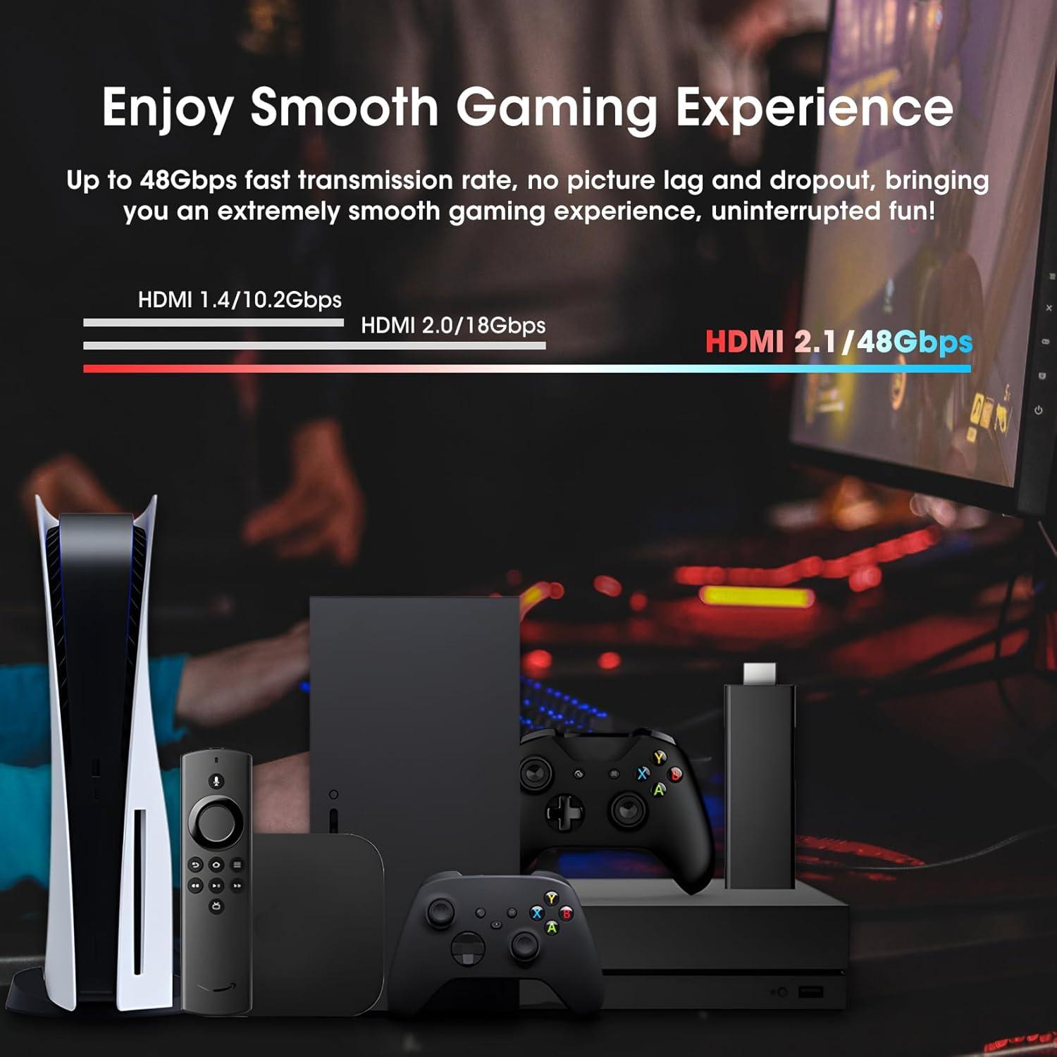 Interruptor HDMI 8K ROOFULL 4 Puertos 2.1 con Control Remoto