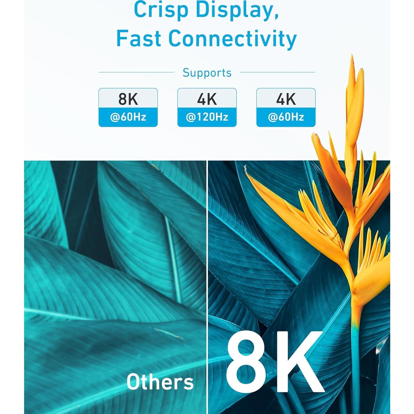 Cable HDMI Anker 8K 60Hz 1.83m Ultra Alta Velocidad