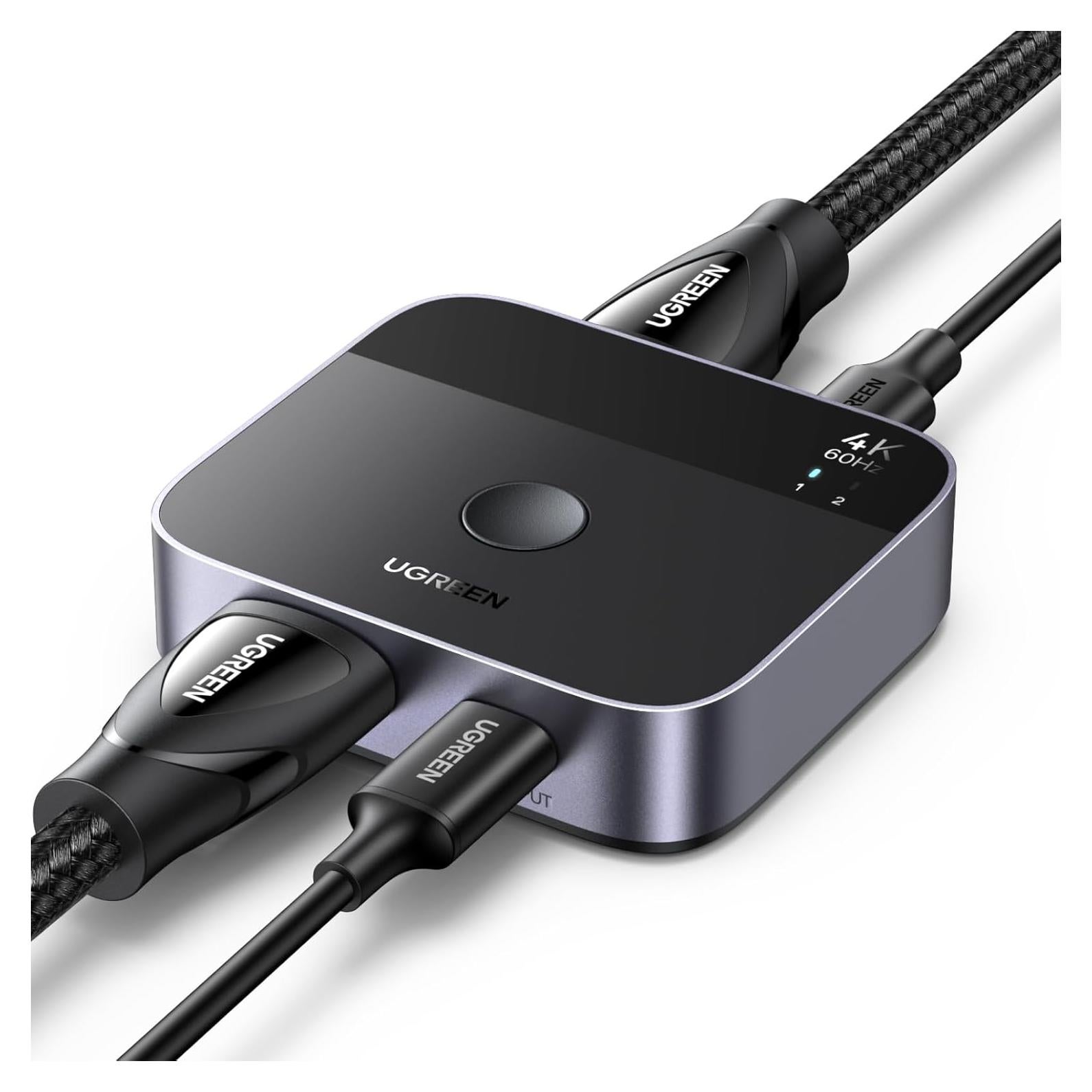 Interruptor USB-C + HDMI 2 en 1 UGREEN 4K@60Hz para Laptops