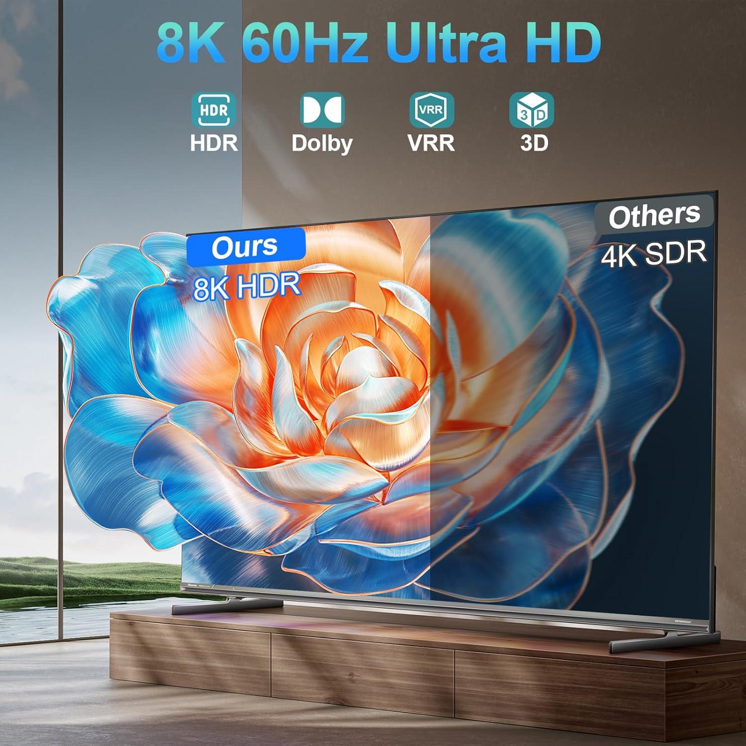 Conmutador HDMI 2-en-1 4K 120Hz Aluminio 8K 60Hz PS5 Xbox