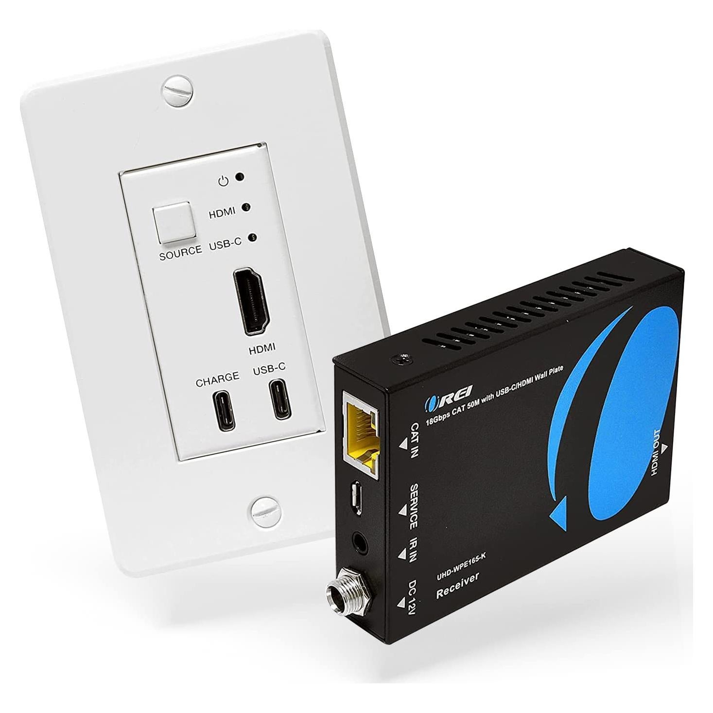 Extensor HDMI/USB-C OREI UHD 4K 60Hz hasta 50m Cat6/Cat7