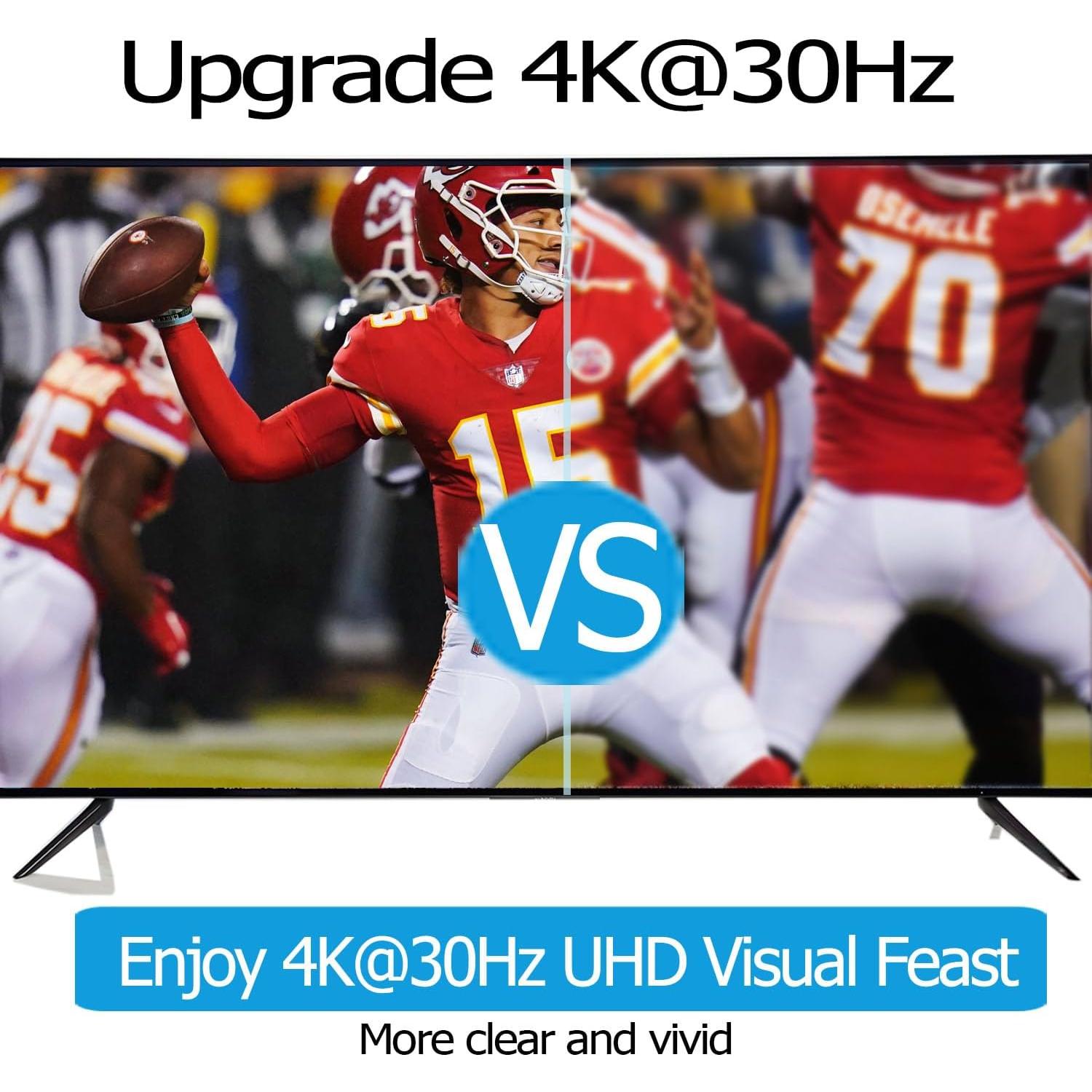 Switch HDMI 3 en 1 Ultra HD 4K 30Hz con Control Remoto