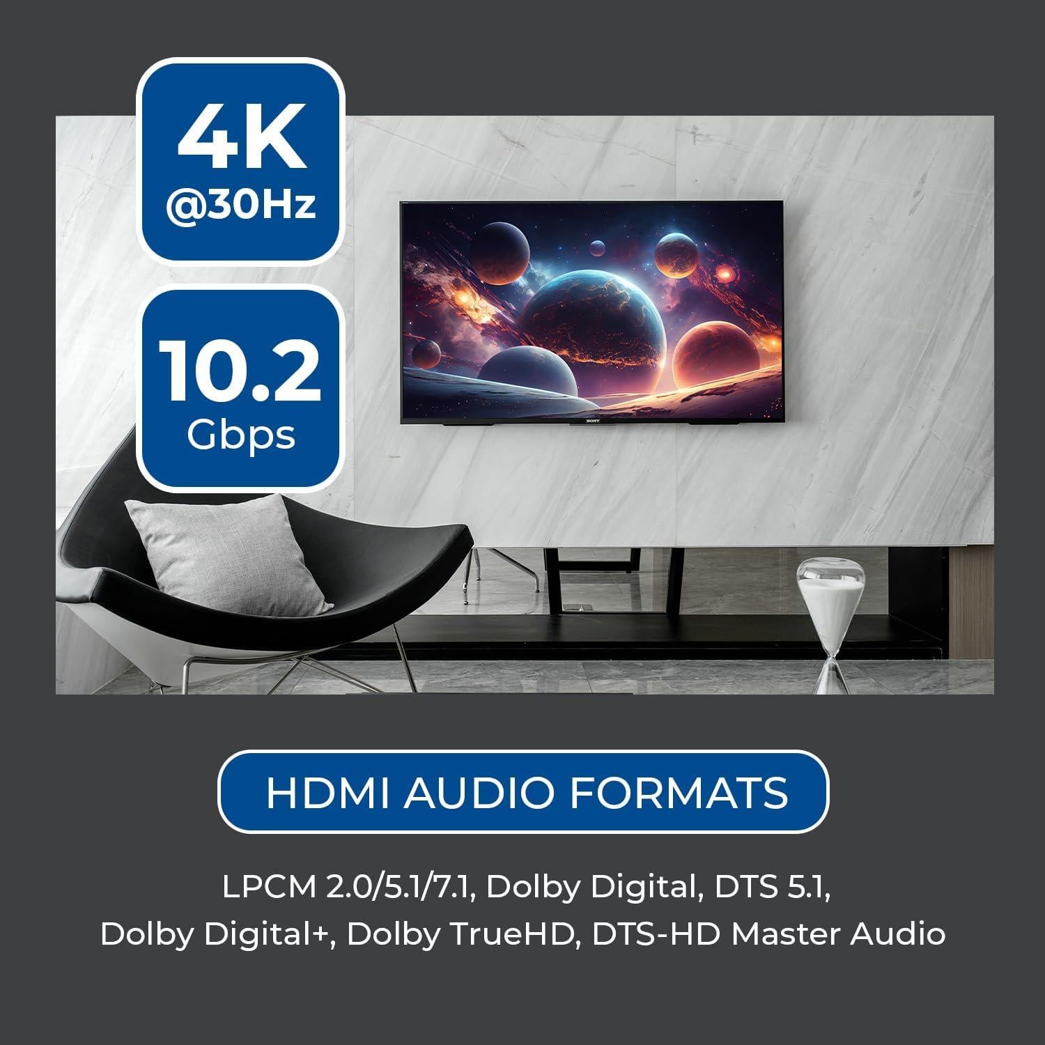 Matriz HDMI 8x8 OREI HDS-808 4K 30Hz con Control Remoto