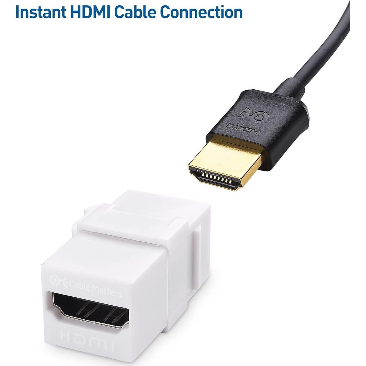 Cable Keystone HDMI 8K 2.1 - Paquete de 2 - 60Hz y 120Hz