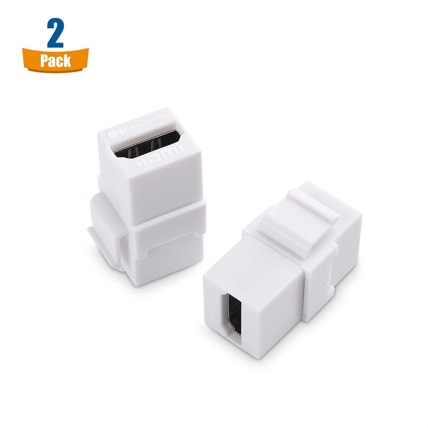 Cable Keystone HDMI 8K 2.1 - Paquete de 2 - 60Hz y 120Hz